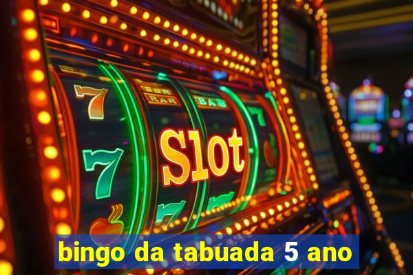 bingo da tabuada 5 ano